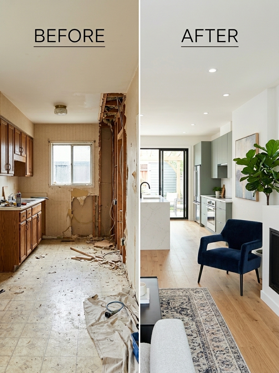 Renovation and remodeling by Washington Interiors & Exteriors